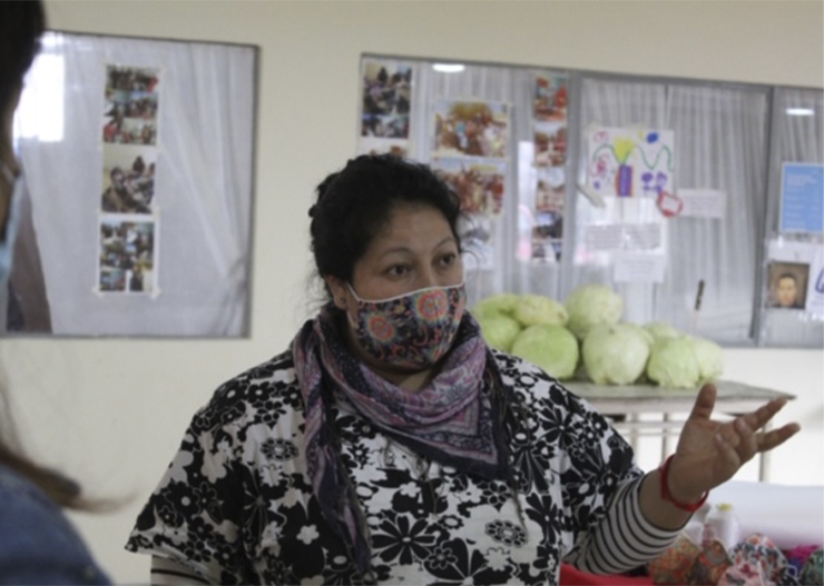  FOSIS y Unach donan mascarillas para vecinos adultos mayores de la población Luis Cruz Martínez