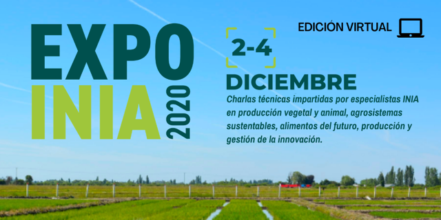  Expo INIA 2020 se realizará en diciembre en formato digital y con tecnología 3D