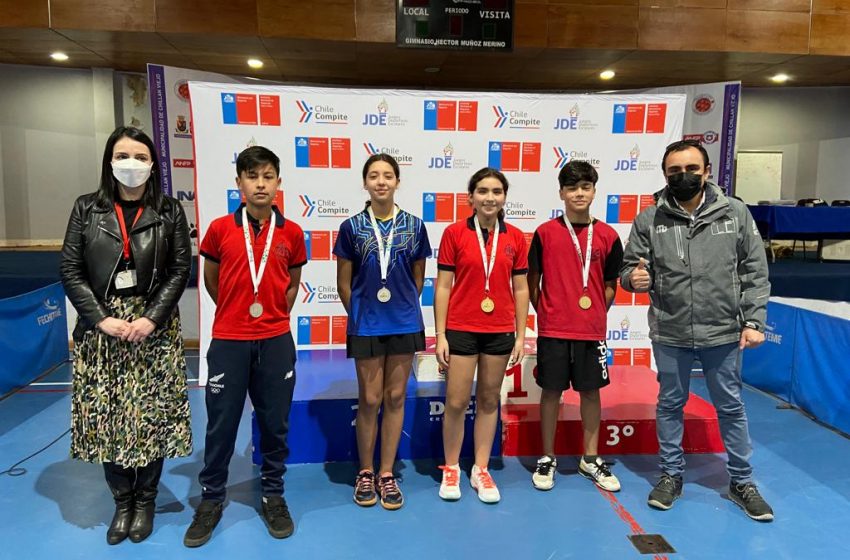  Ñuble ya tiene sus representantes para final nacional de tenis de mesa de los Juegos Escolares