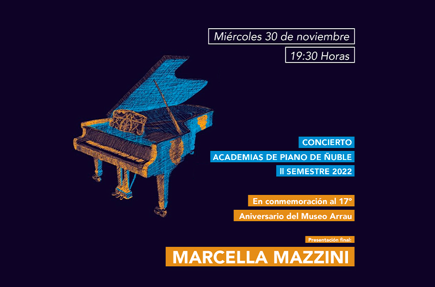  Maestra Mazzini será parte del concierto de piano de las academias de Ñuble