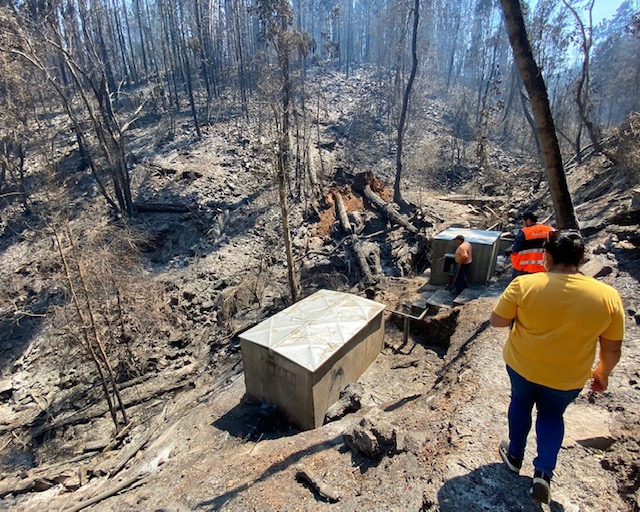  En Ñuble 236 familias están sin suministro de agua potable por afectación de incendios forestales